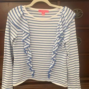 Ruffle detail sweater